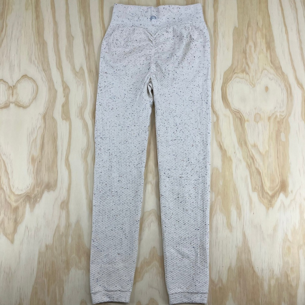 Prozis Women High Waist Scrunch Butt Confetti Speckled Textured Leggings Gray‎ S